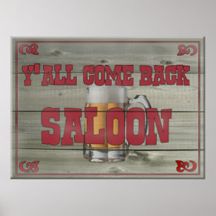 Póster Volverás a Saloon