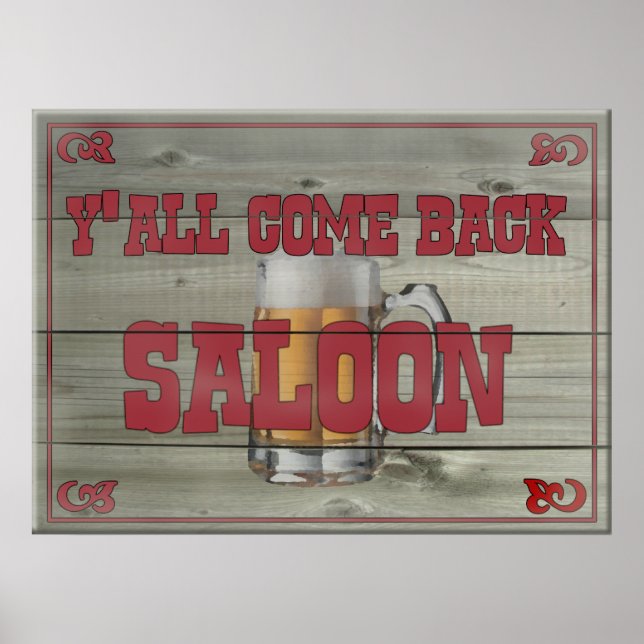 Póster Volverás a Saloon (Frente)