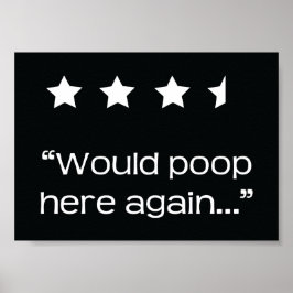 Póster Volvería Aquí De Nuevo 4 Baño De 1/2 Estrellas