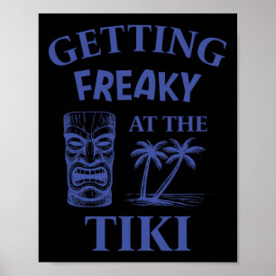 Póster Volverse loco en la isla de vacaciones Tiki Luau F
