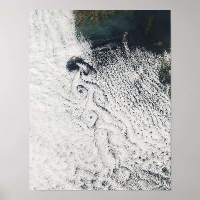 Póster Von Karmann en las nubes (Frente)