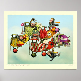 PÓSTER VON RICHTHOFEN ESTÁ VESTIDO VOLANDO CÍRCULO