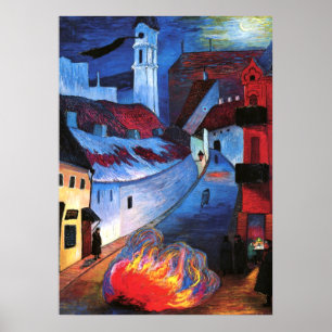 Póster von Werefkin - Puesto policial en Wilna