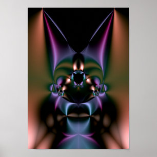 Póster voodoo fractal: médica de brujas