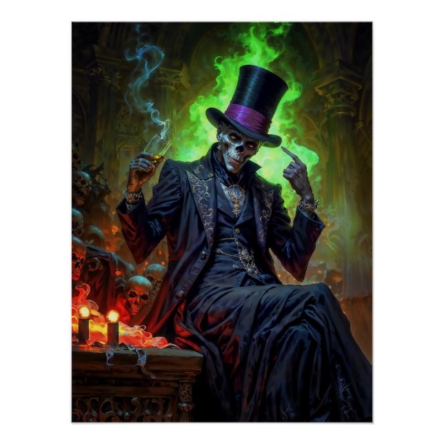 Póster Voodoo Gentleman Baron Samedi (Anverso)