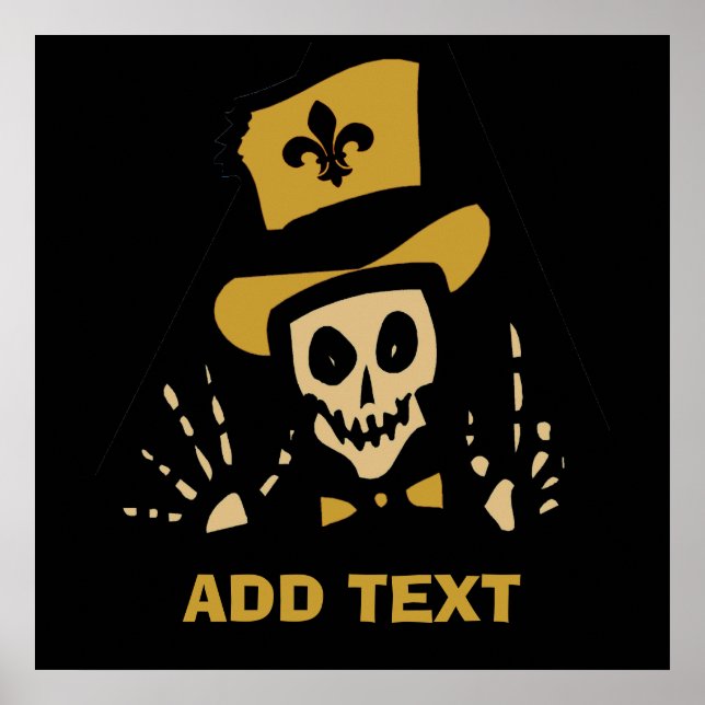 Póster Voodoo Man de Nueva Orleans (Frente)