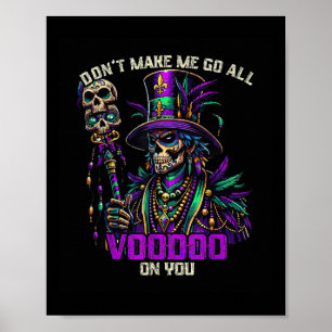Póster Voodoo, Médico De Brujas Del Sacerdote Mardi Gras,