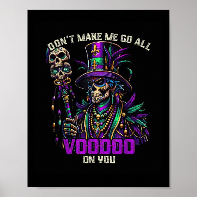 Póster Voodoo, Médico De Brujas Del Sacerdote Mardi Gras, (Frente)