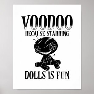 Póster Voodoo Sayings Regalo de maldición mágica de muñ