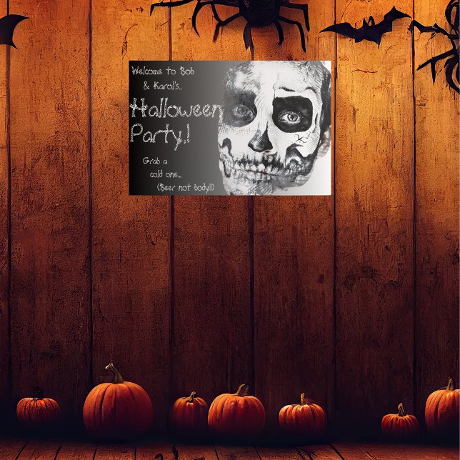 Póster Voodoo Sonríe Halloween (Voodoo Smile Halloween Party Poster)