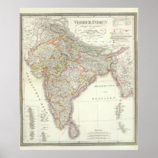 Póster Vorder Indien South Asia