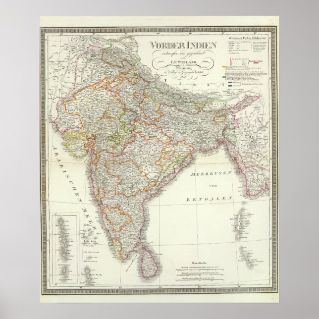 Póster Vorder Indien South Asia (Frente)