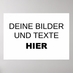 Póster Vorlage für individuelle Poster