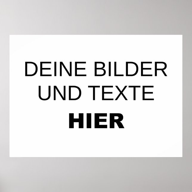 Póster Vorlage für individuelle Poster (Frente)