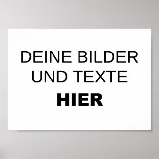 Póster Vorlage für individuelle Poster