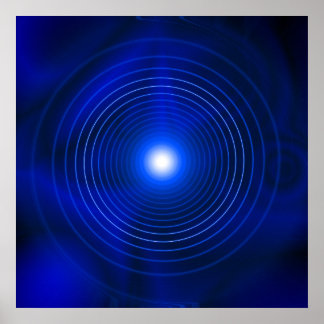 Póster Vortex azul
