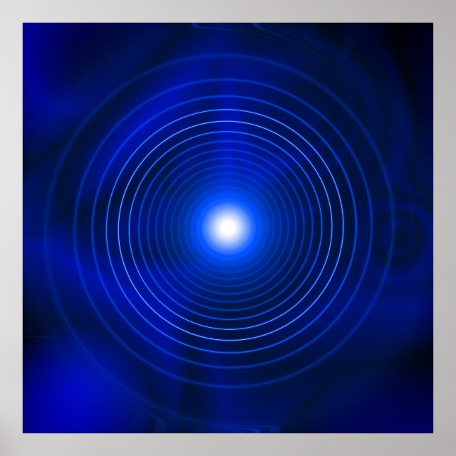 Póster Vortex azul (Frente)