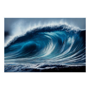 Póster Vortex azul
