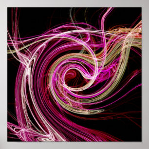 Póster Vortex rosa