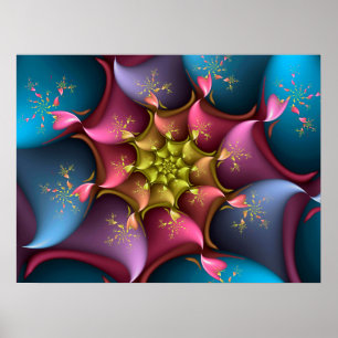 Póster Vórtice de colores