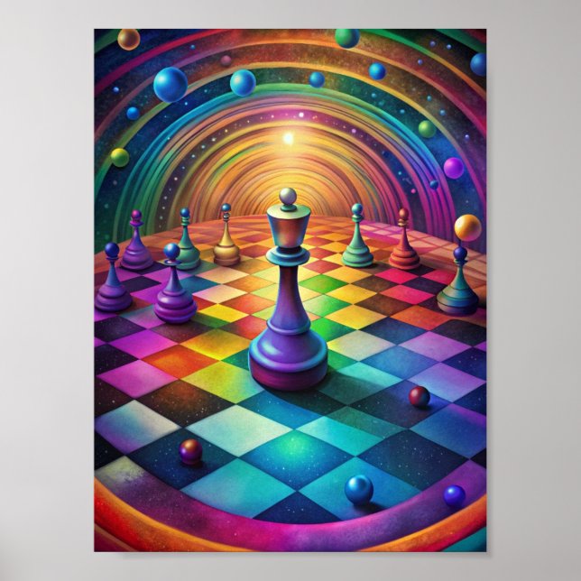 Póster "Vórtice de estrategia" (Frente)