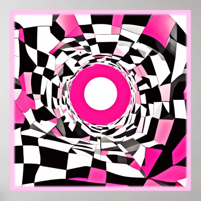 Póster Vórtice rosa: Un descenso controlado (Frente)