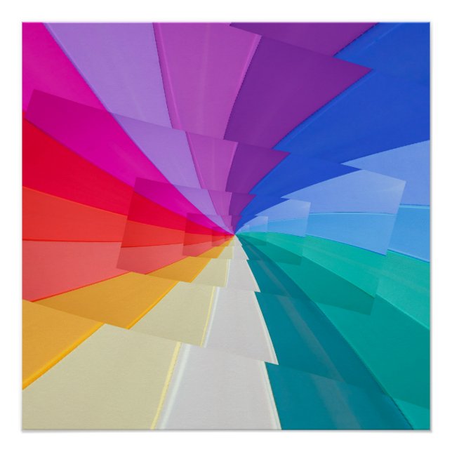 Póster vórtices multicolores en carteles brillantes (Anverso)