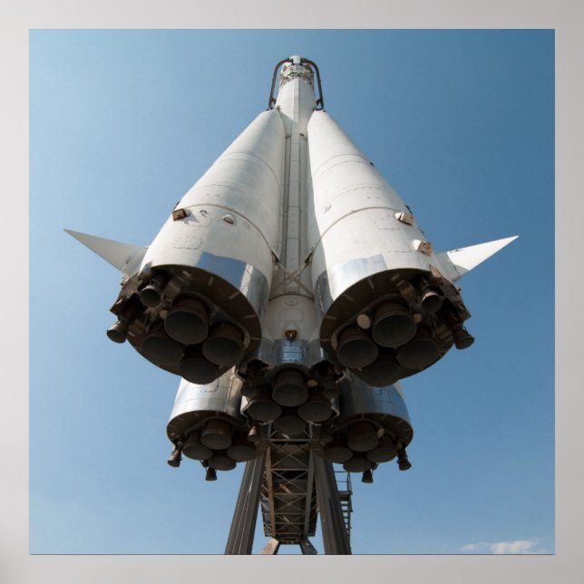 Póster Vostok de nave espacial rusa (Frente)