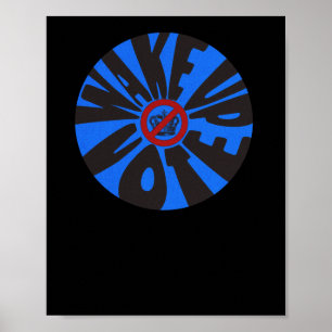 Póster Vota contra el triunfo del Demócrata Azul