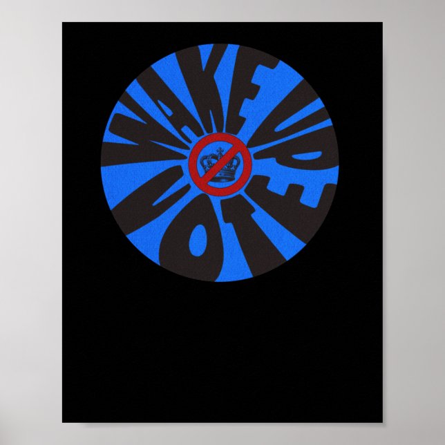 Póster Vota contra el triunfo del Demócrata Azul (Frente)