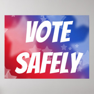 Póster Vota de manera segura