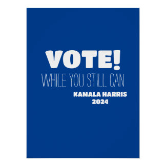 Póster ¡VOTA! Mientras Todavía Pueda Kamala Harris 2024
