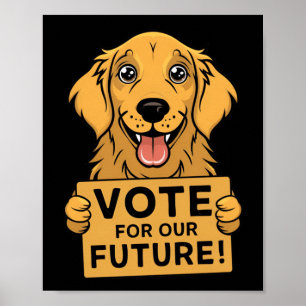 Póster ¡Vota Por El Futuro! Pegatina