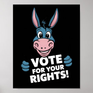 Póster ¡Vota Por Tus Derechos! Pegatina