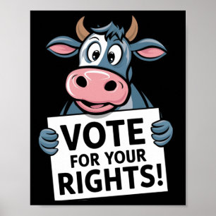 Póster ¡Vota Por Tus Derechos! Pegatina1