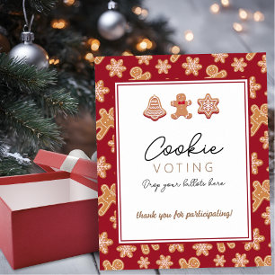 Póster Votación Navidades de Rótulo de votos Fiesta de in