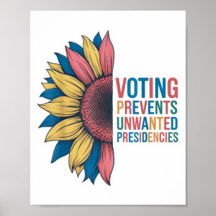 Póster Votación Previene Presidencias No Deseadas Diseño