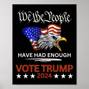 Póster Votación republicana Trump 2024 Nosotros, el puebl