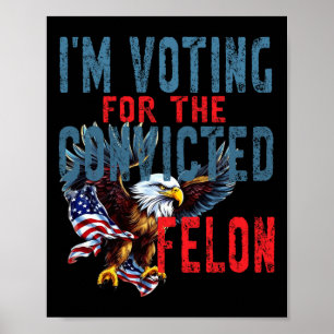 Póster Votando por Veredicto de Felón Condenado Elección