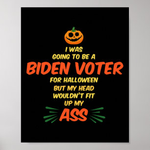 Póster Votante de Biden Anti Demócrata Y Liberal Votante 