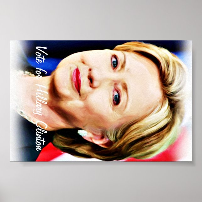 Póster Votar a Hillary Clinton por la presidencia de USA_ (Frente)