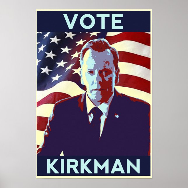 Póster Votar a Tom Kirkman (Frente)