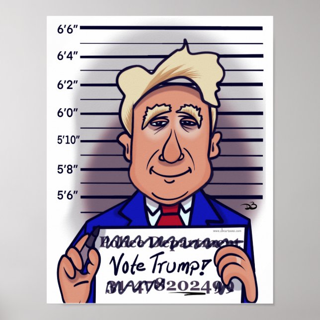 Póster Votar al Poster de valores Trump (Frente)