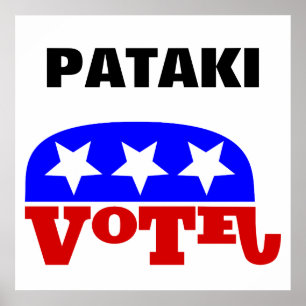 Póster Votar por el elefante republicano George Pataki