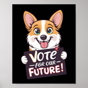 Póster Votar por nuestro futuro Pegatina