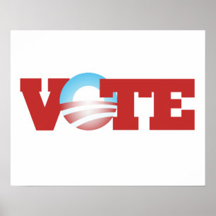 Póster Votar por Obama 2012