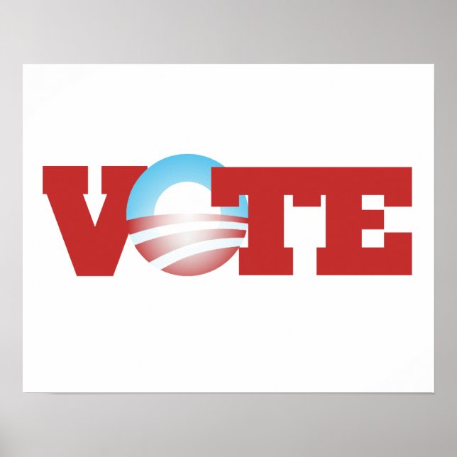 Póster Votar por Obama 2012 (Frente)