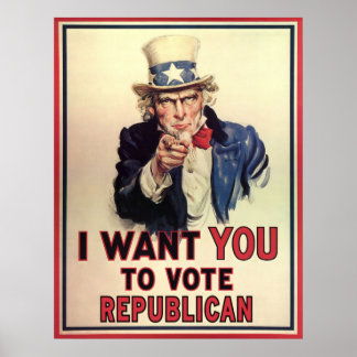 Póster Votar por republicano