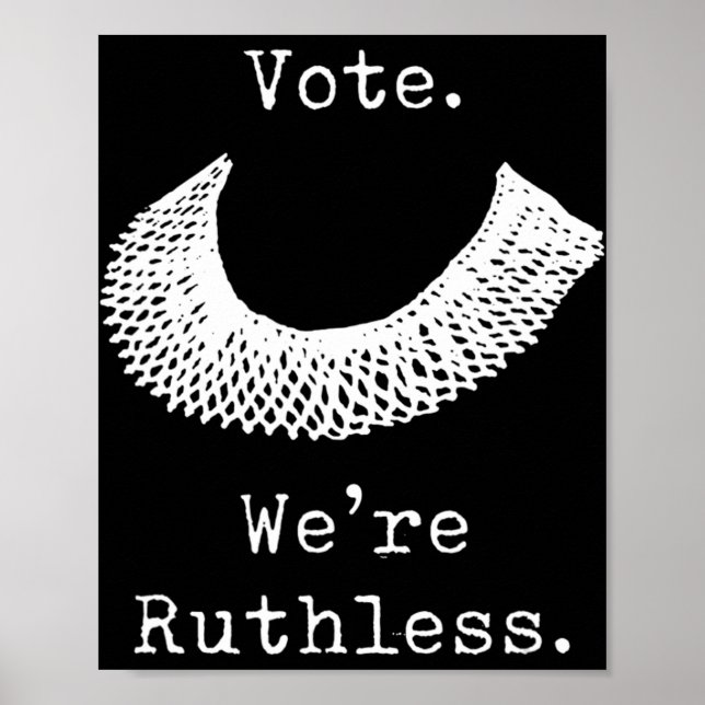 Póster Votar Somos derechos despiadados de las mujeres (Frente)