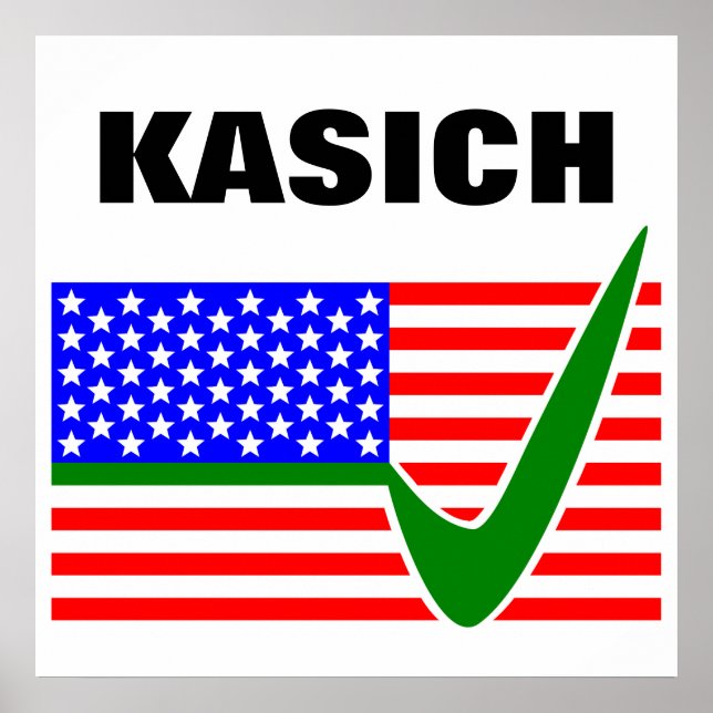 Póster Vote a John Kasich por el presidente 2016 (Frente)